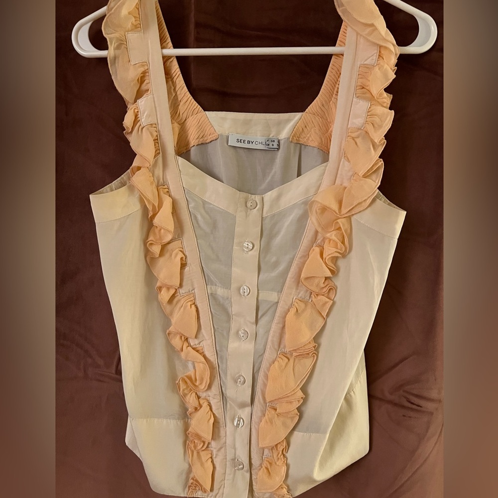 SEE BY CHOE RUFFLE TANK, 2
